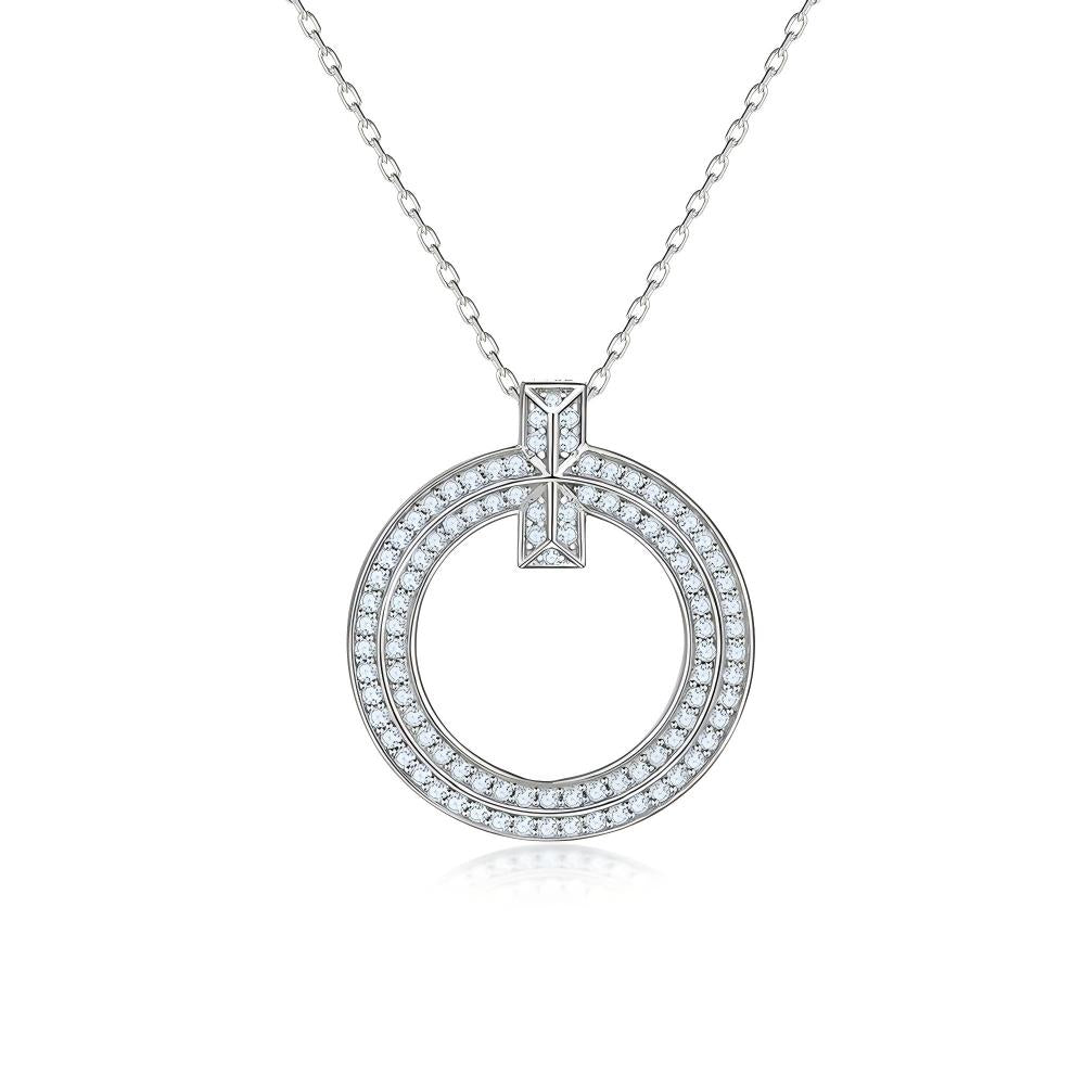925 Sterling Silver Ring Wedding Fashion Necklace
