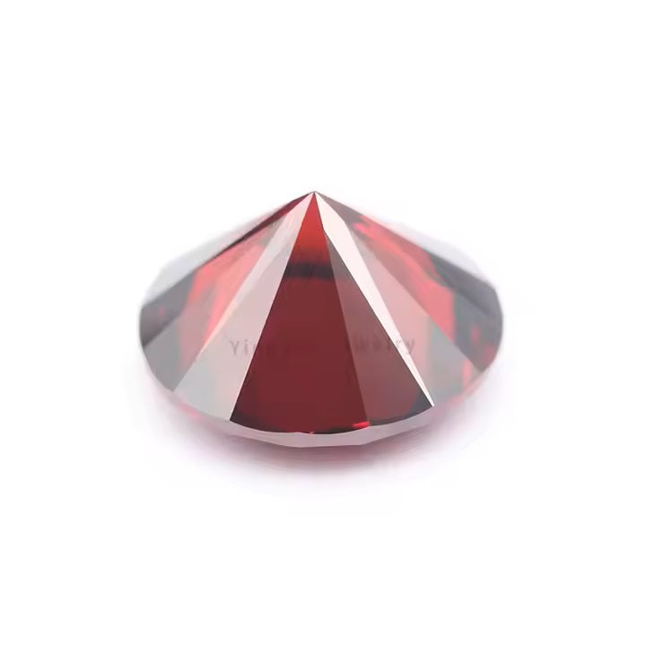 Groothandelsprijs 5Mm Zirkonia D-Granaat Ronde Vorm Gesneden Losse Stenen Cz