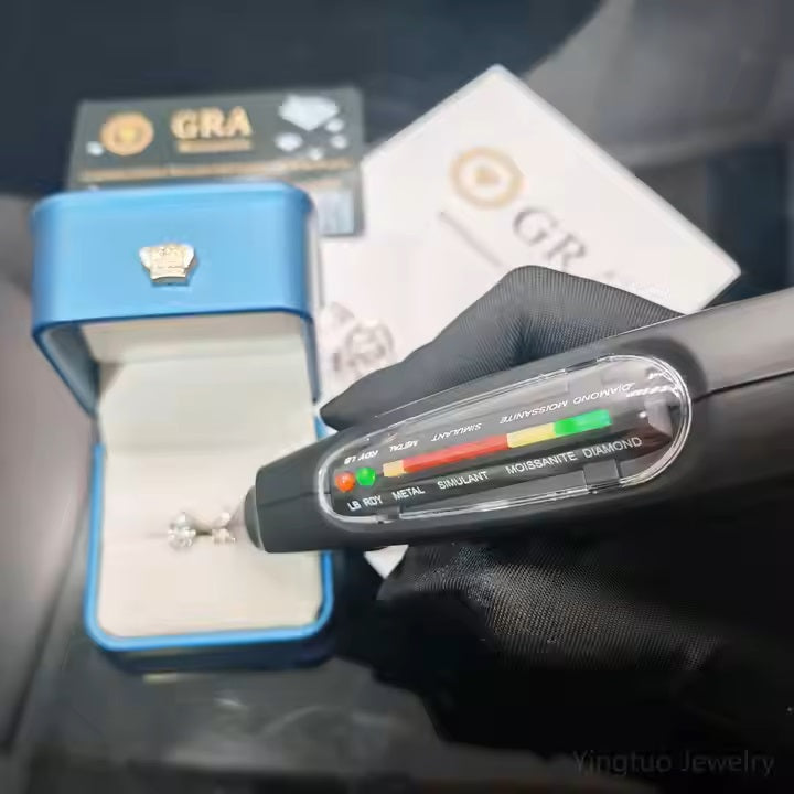 Hot Top Selling Pass Diamond Tester Fine Jewelry 925 Silver Pear 5x7mm Earrings VVS Moissanite Stud Earrings
