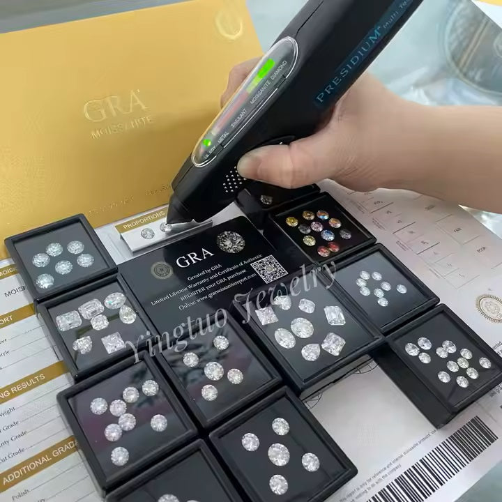 Gra Certificate Loose Stone White Diamond Moissanite for Fine Jewelry Vvs Clarity D Color Factory Price