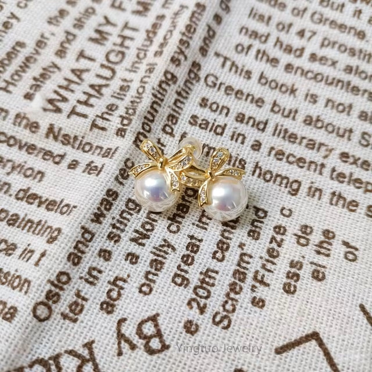Beste Prijs Sterling Zilveren 925 Parel Kristal Parel Speciale Stijl Oorbellen Met Zirkonia Steen 18K Gouden Sieraden