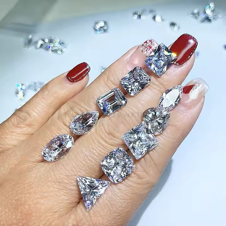 Gra Certificate Loose Stone White Diamond Moissanite for Fine Jewelry Vvs Clarity D Color Factory Price
