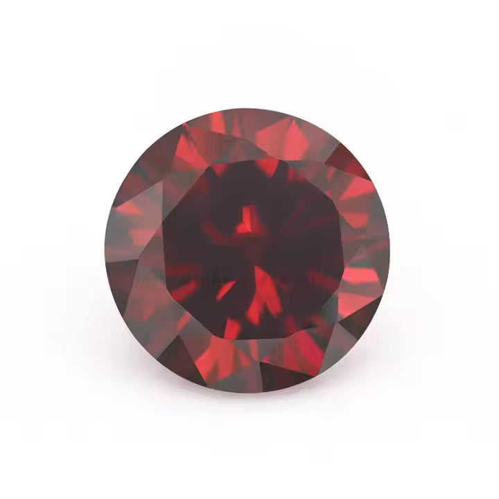 Groothandelsprijs 5Mm Zirkonia D-Granaat Ronde Vorm Gesneden Losse Stenen Cz