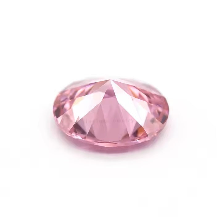 Hete Verkoopprijs 6X8Mm Ovale Roze Gekleurde Cz Losse Zirkonia Edelsteen Voor Sieraden Maken