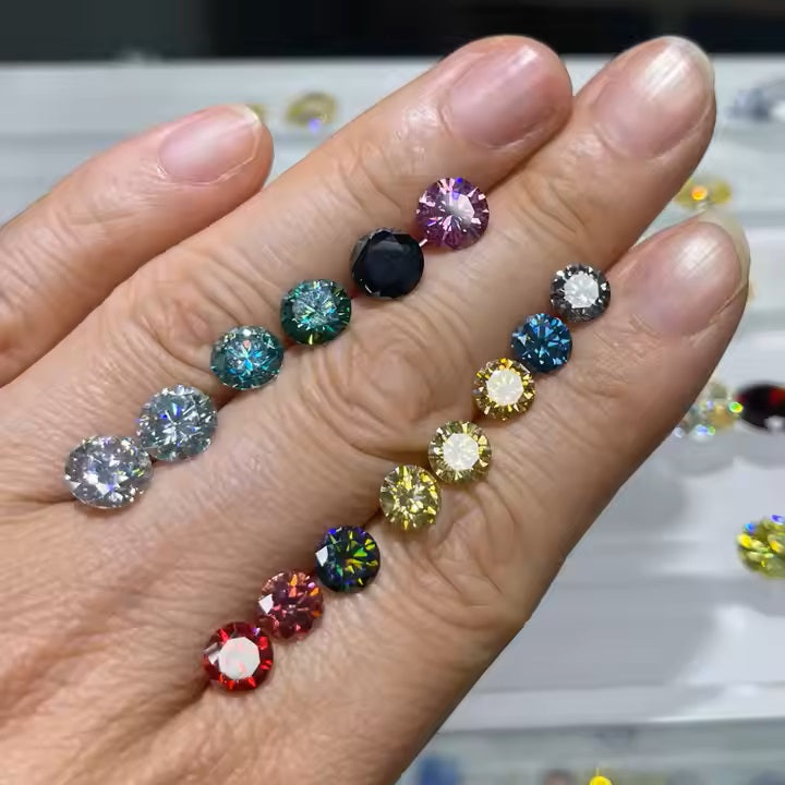 Gra Certificate Loose Stone White Diamond Moissanite for Fine Jewelry Vvs Clarity D Color Factory Price