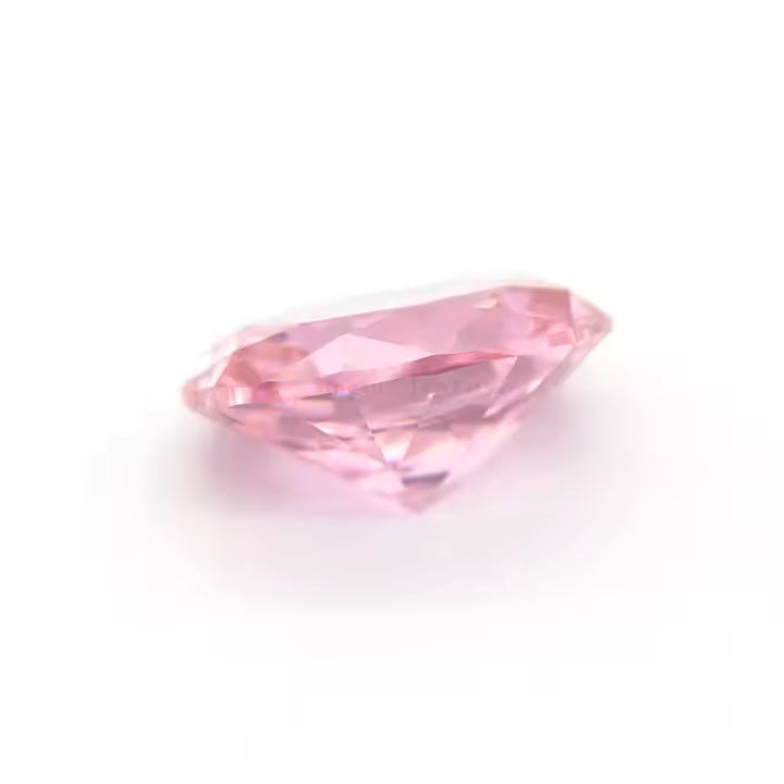 Hete Verkoopprijs 6X8Mm Ovale Roze Gekleurde Cz Losse Zirkonia Edelsteen Voor Sieraden Maken