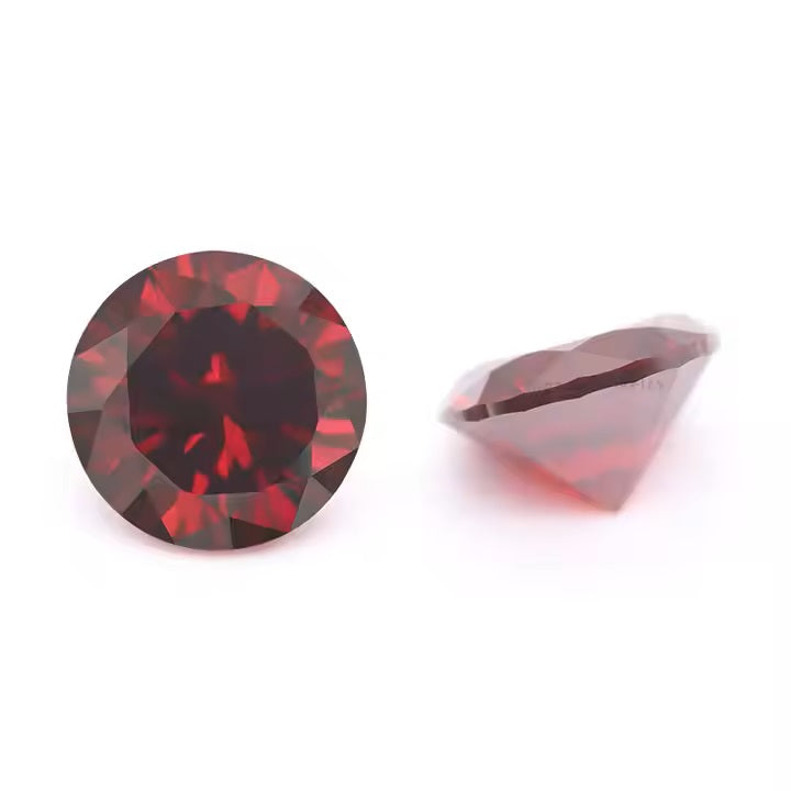 Groothandelsprijs 5Mm Zirkonia D-Granaat Ronde Vorm Gesneden Losse Stenen Cz