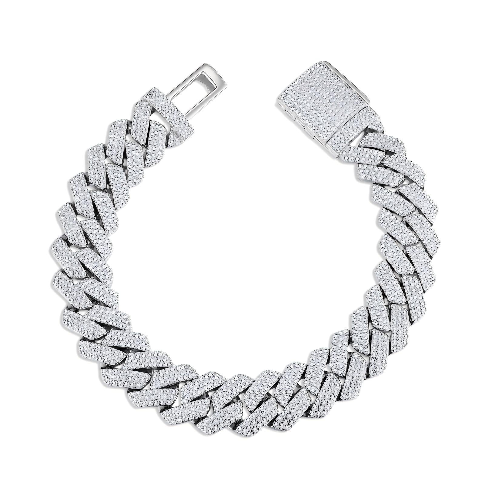 New Arrival Passed Diamond Tester S925 Silver D VVS Moissanite Chain Cuban Hip Hop Jewelry
