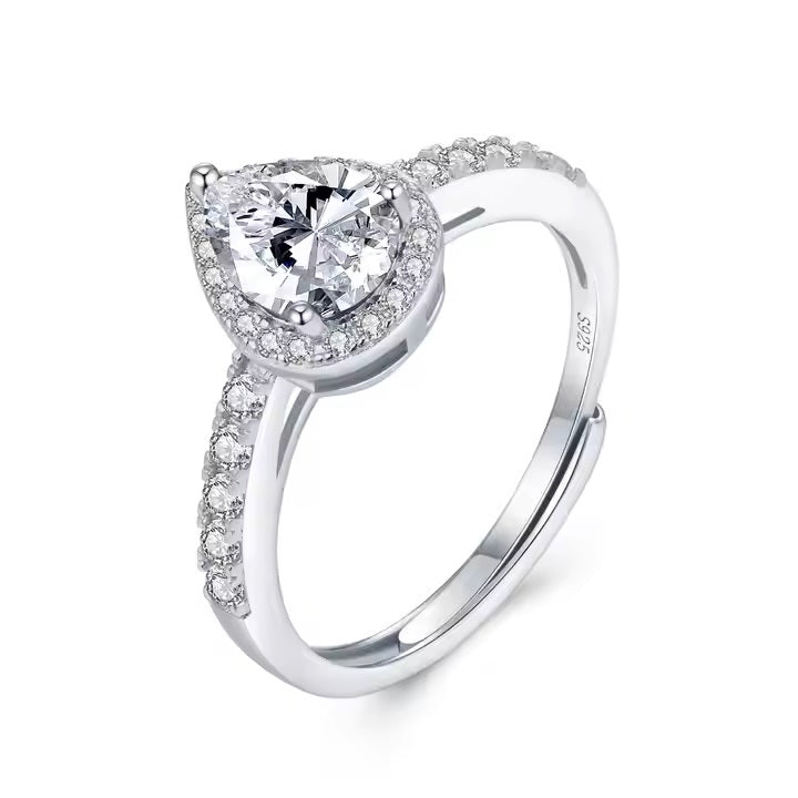 10K/14K/18K Solid Gold VVS Moissanite Engagement Rings Women 925 Silver Diamond Oval Cut Ring
