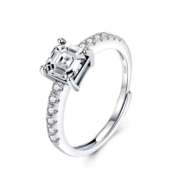 10K/14K/18K Solid Gold VVS Moissanite Engagement Rings Women 925 Silver Diamond Oval Cut Ring